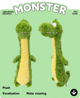 Long-necked crocodile plush toy